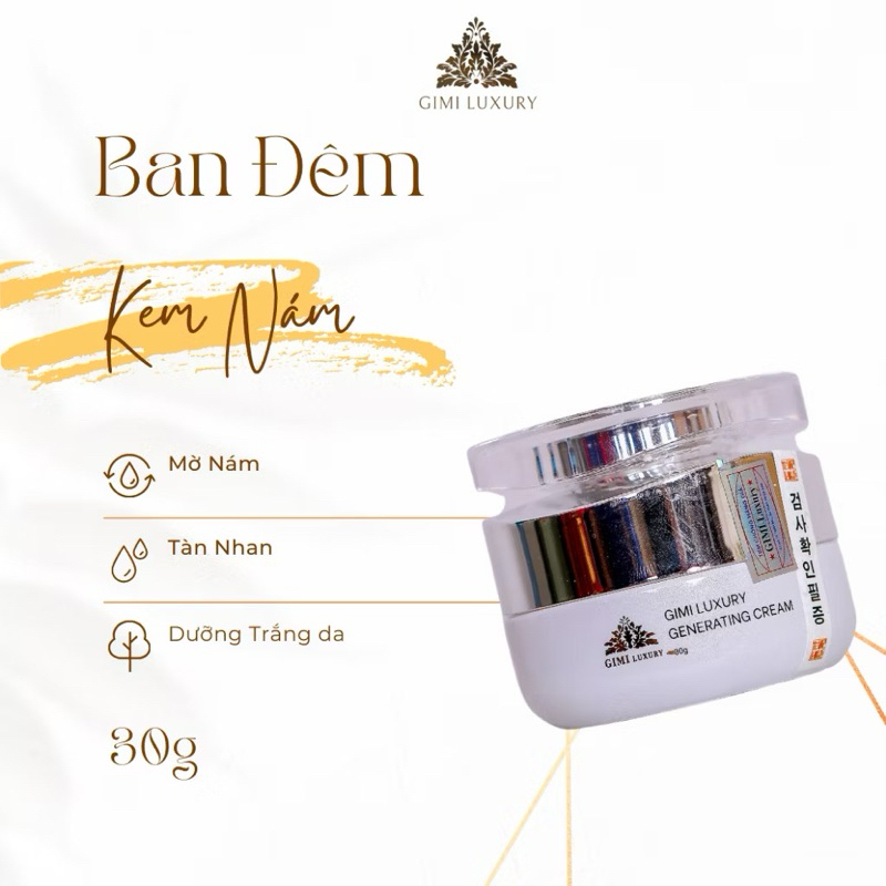 Kem Ban Đêm GiMi Luxury _ GENERATING CREAM ( hiện công ty không dập nổi Gimi ở đáy lọ)