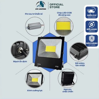 Đèn Pha Led Ngoài Trời 50w 100w 200w ATH LIGHTING Chiếu Sáng Sân Vườn, Biển Quảng Cáo Kho Bãi Nhà Xưởng Công Trình