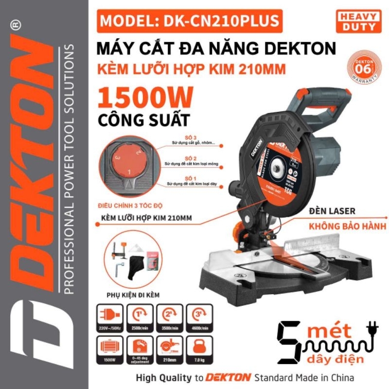 Máy cắt đa năng Dekton DK-CN210Plus