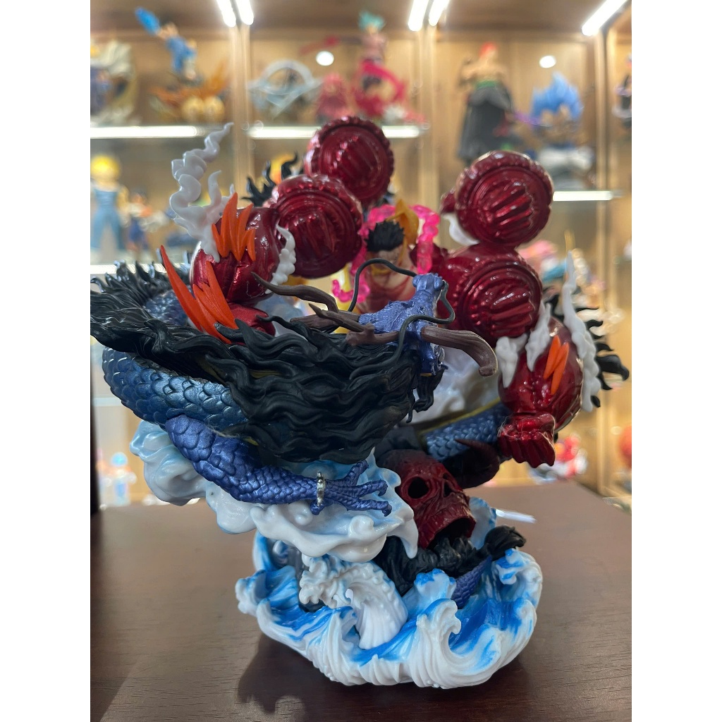 Mô hình One Piece Luffy gear 4 combat Kaido cao 21cm