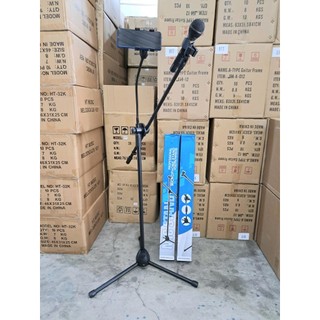 Chân micro cao Pro microphone stands gắn micro và điện thoại