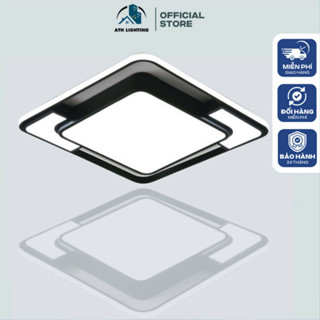 Đèn Ốp Trần Trang Trí Phòng Khách, Phòng Ngủ  ATH LIGHTING Loại Đèn Ốp Thạch Cao 3 Chế Độ Sáng Có Kèm Điều Khiển Từ Xa