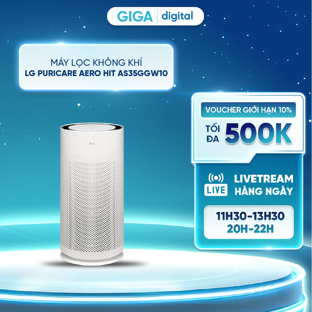Máy lọc không khí LG Puricare 360 Hit AS60GHWG0 - Máy lọc không khí LG PuriCare Aero Hit AS35GGW10.A