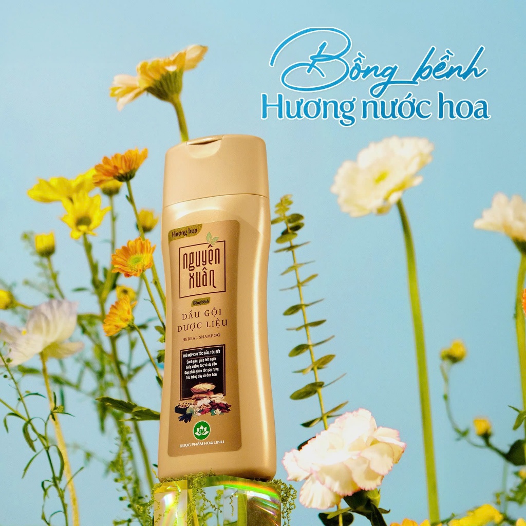 Dầu gội dược liệu Nguyên Xuân Bồng Bềnh 250ml KM 25ml - Dành cho tóc dầu bết | BigBuy360 - bigbuy360.vn