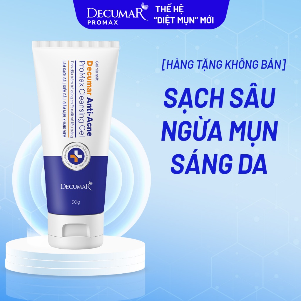 [Hàng tặng không bán] Gel  rửa mặt ngừa mụn Decumar Promax - HN0820