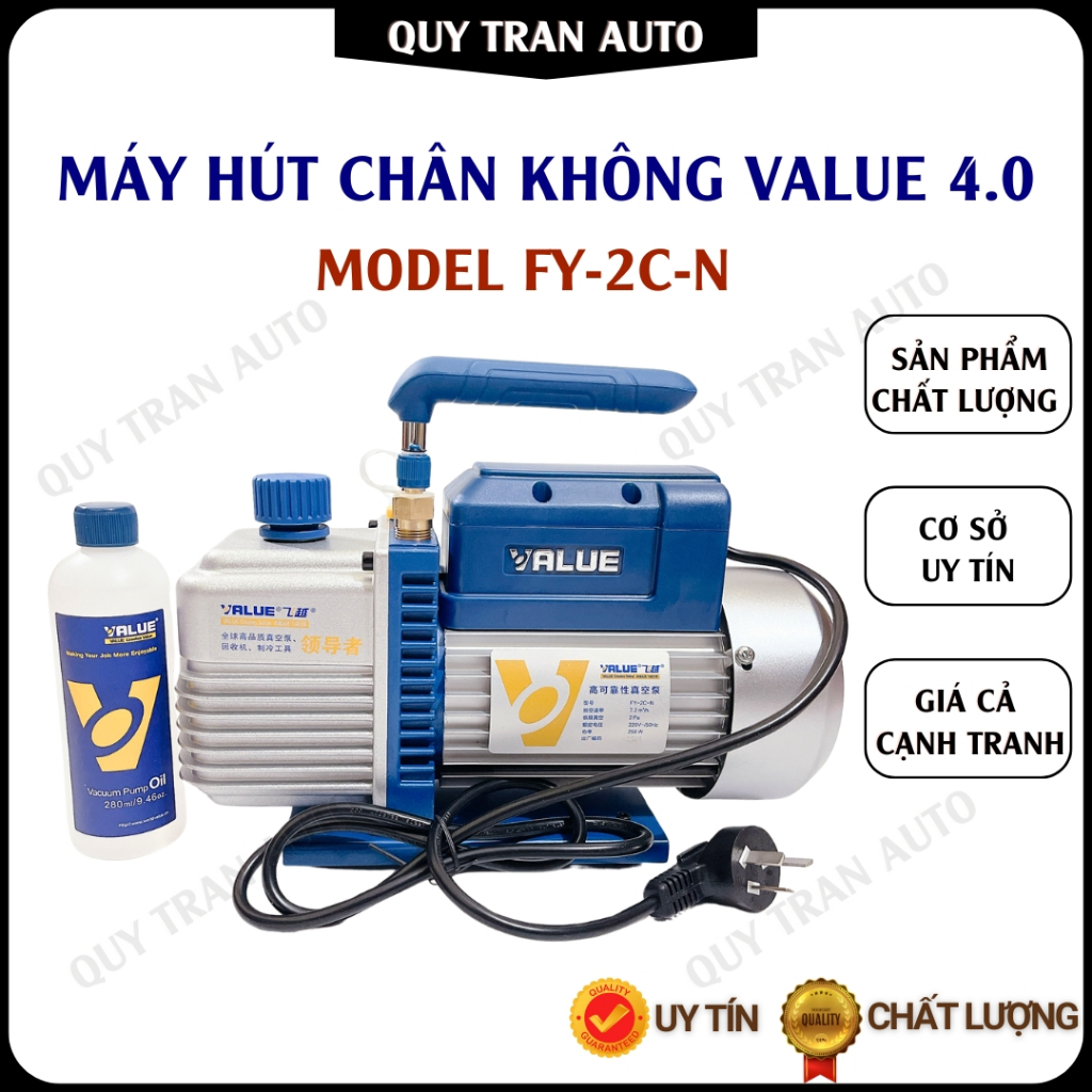 Máy hút chân không Value 4.0 Model FY-2C-N, hàng chính hãng VALUE - Quý Trần Auto