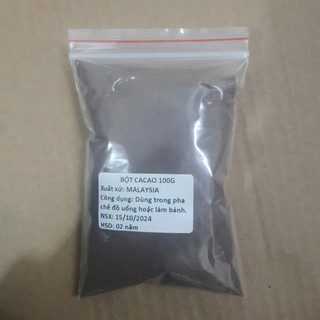 Bột Cacao Nguyên Chất 100g – Thơm Đậm Từ Malaysia, Chuẩn Vị Cho Mọi Đam Mê