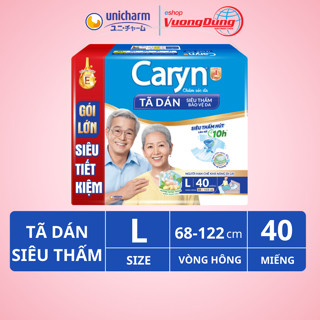 Tã dán Caryn siêu thấm bảo vệ da cho người lớn dành cho người hạn chế đi lại size L