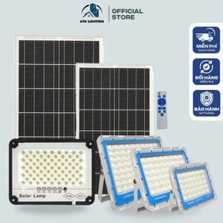 Đèn năng lượng mặt trời chống loá ATH LIGHTING có điều khiển từ xa 100w,200w,300w,400w vỏ nhôm Bảo Hành 2 năm chính hãng