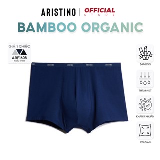 Quần lót boxer ARISTINO sịp đùi nam sợi bamboo cao cấp cạp nhỏ cho người béo không nhăn - ABX1608