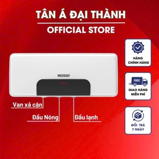 Bình Nước Nóng Ngang Rossi Blanc 15/20/30 Lít -Tân Á Đại Thành bảo hành  ruột bình chính hãng 20 năm