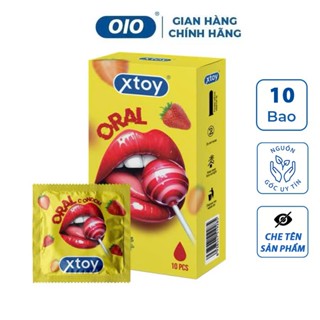 Bao cao su miệng Xtoy Oral hương dâu nhiều gel quan hệ bằng miệng an toàn siêu mỏng