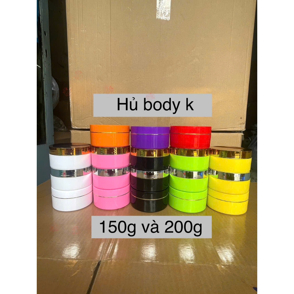 hủ đựng kem body 200g/ 150g(COMBO 10 CÁI) hủ k