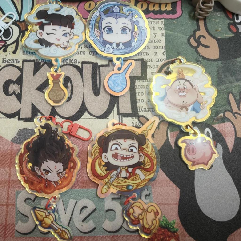 Móc khoá natra ma đồng giáng thế Móc Khóa Anime Natra- Ngao Bính, Móc khoá Treo Túi - Vòng Chìa Khóa