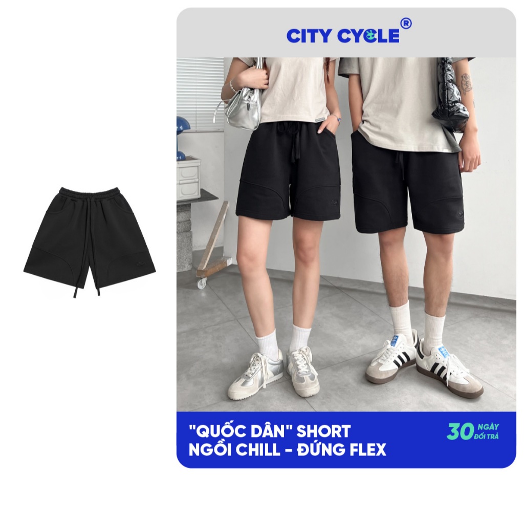 Quần short nam nữ đùi mùa hè Local Brand Chính Hãng City Cycle Quần short nỉ Own It