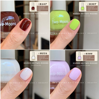 Sơn móng tay Two-moons sơn móng tự khô, không cần hơ đèn tổng hợp nhiều màu KHÁNH AN