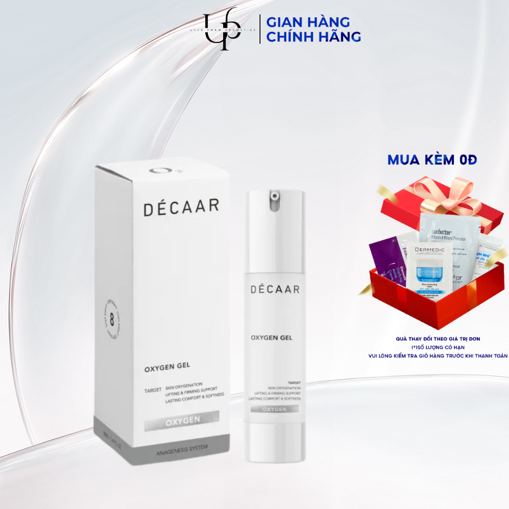 [CÔNG TY] DÉCAAR Oxygen Gel - Gel Dưỡng Cung Cấp Oxy & Phục Hồi Da, 50ml