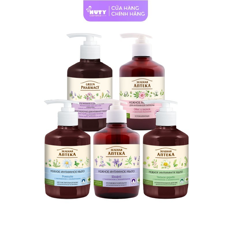 Dung Dịch Vệ Sinh Phụ Nữ Zelenaya Apteka (370ml/chai)