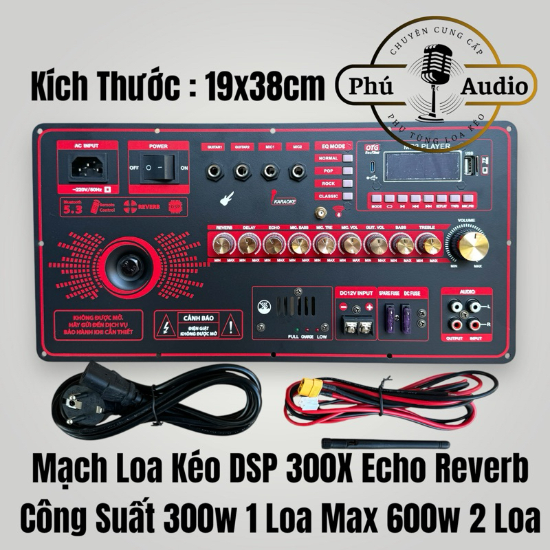 Mạch Loa Kéo DSP300X - V30X Echo Reverb Công Suất 300~600w