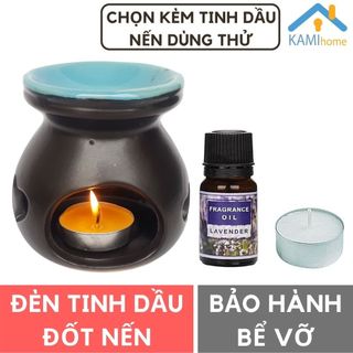 Đèn xông tinh dầu đốt nến thơm phòng khử mùi đuổi muỗi gốm sứ Bát Tràng chọn nhiều mẫu