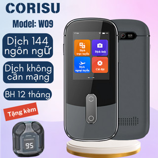 Máy phiên dịch đa ngôn ngữ Corisu W09 dịch 127 ngôn ngữ, màn hình cảm, dịch khi không có mạng