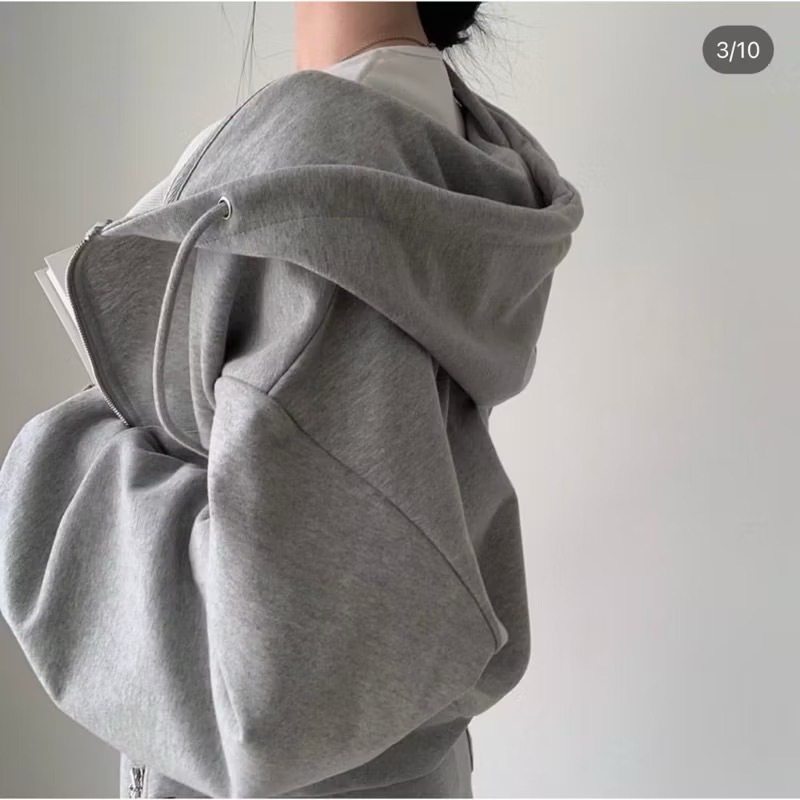 Áo khoác Nỉ Crotop Hàn dáng rộng siêu xinh , Áo Sweater Nỉ Dài Tay Badsix ( có bigsize) | BigBuy360 - bigbuy360.vn