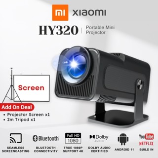 Máy chiếu mini HY320/HY300 Full HD projector 4K WiFi6 Bluetooth5.0 Android12.0 xem phim Netflix YouTube