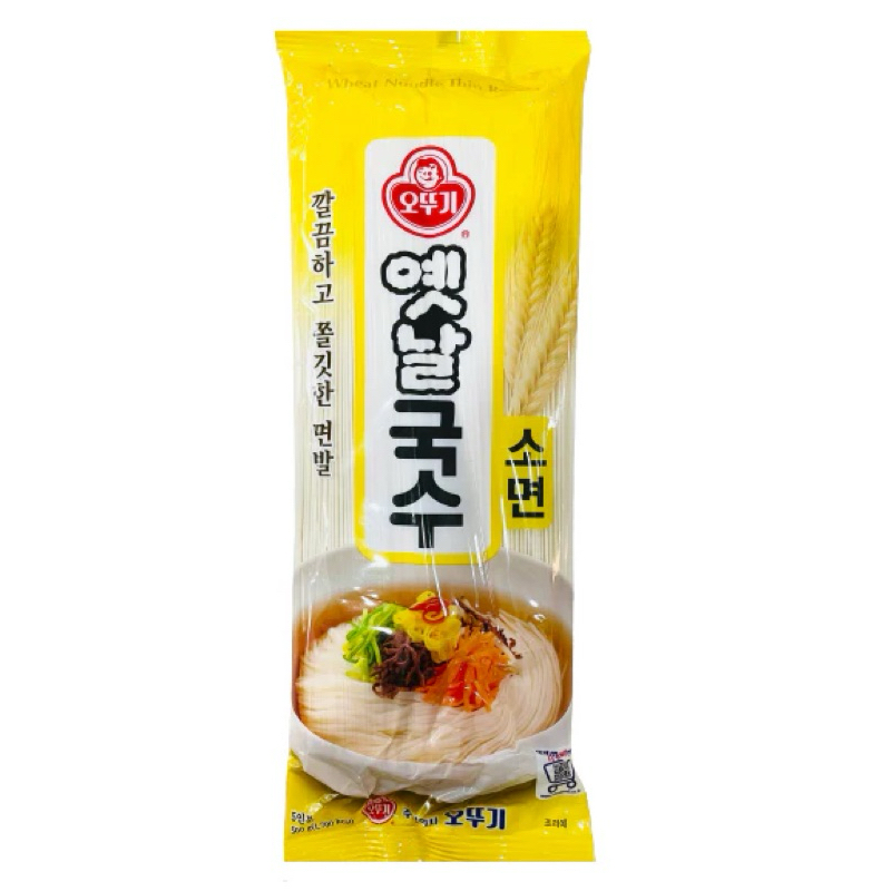 MÌ SỢI NHỎ DẠNG KHÔ OTTOGI 500g VÀ SỐT NẤU MÌ TƯƠNG ĐEN HÀN QUỐC