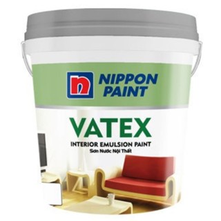 Sơn Nước Nippon VATEX Nội Thất 25kg (17L) Loại Tốt Giá Rẻ, Dùng Sơn Trang Trí Tường, Decor Phòng Ngủ Màu Bền Đẹp Như Ý