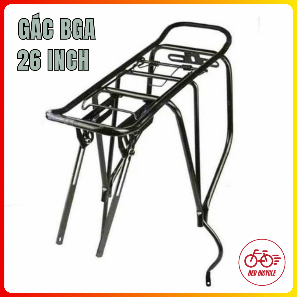 GÁC BAGA XE ĐẠP ĐỊA HÌNH CHO BÁNH 24 - 26INCH KÈM PHẢN QUANG