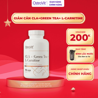 Giảm cân, đốt mỡ cực đỉnh Ostrovit CLA+Green Tea+L-Carnitine chuyển hóa mỡ thừa thành năng lượng và tăng cơ nạc