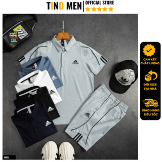 Bộ quần áo Adidas nam mùa hè cao cấp thun lạnh co giãn thấm hút mồ hôi Tinomen TH5-665 Bộ áo quần thể thao mùa hè 2025