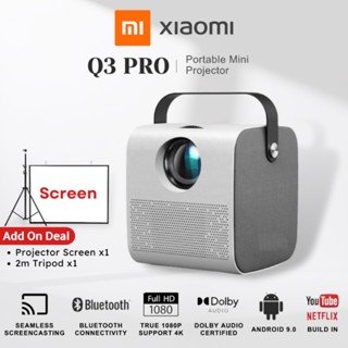 Máy chiếu XIAOMI Q3 Pro Android Projector WIFI LED LCD 4K HD 1080p 8000 Lumens BẢO HÀNH 5 NĂM