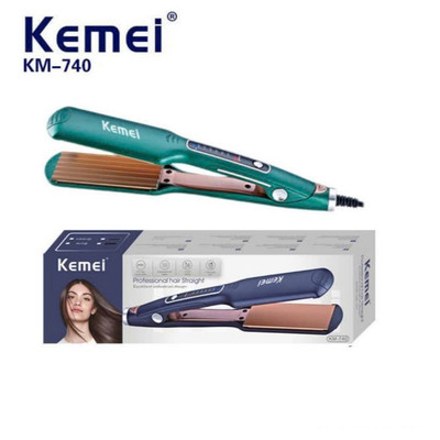 Máy Bấm Dập Xù Tóc Nhiều Răng Kemei Km 740