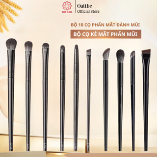 10 Cọ makeup cangzhou bộ cọ kẻ mắt phấn mũi trang điểm chuyên dụng  cọ tạo khối vẽ eyeliner