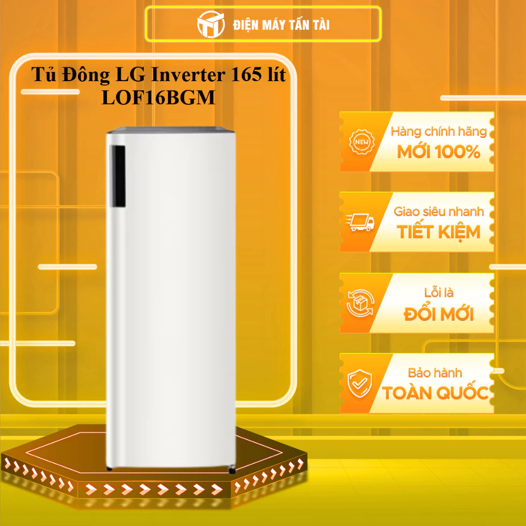LOF16BGM  - Tủ đông LG Inverter 165 lít LOF16BGM  - MIỄN PHÍ GIAO HCM