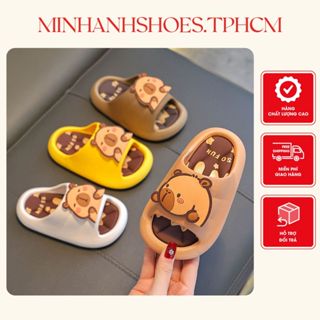  Dép bé trai bé gái dép lê quai ngang hạo tiết capybara đáng yêu đế chống trơn   2131 capy  