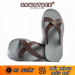 Dép Quai Chéo Đi Biển Thái Lan Nam MOOCHUU MC02 Đế Bệt Cao Su Chống Nước Mưa Chống Trơn Chính Hãng