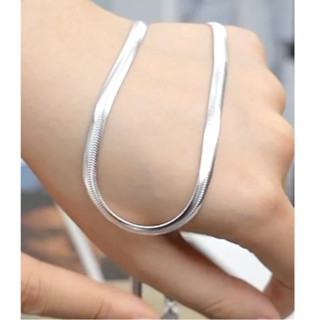 Dây chuyền nam mạ S925 bản lụa mềm dành cho nam, nữ- Dây bạc nam DC09