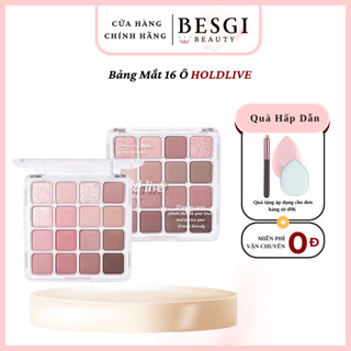  Bảng Phấn Mắt HOLD LIVE Sunset Magic HL716 BOWSTORE Bảng Mắt 16 Ô Trang Điểm Mắt Nhũ Mịn Lì Besgi Beauty 