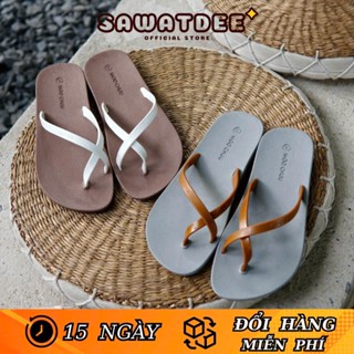 Dép Xỏ Ngón Thái Lan Nữ MOOCHUU ALPHA (FORM RỘNG LÙI SIZE) Đế Bệt Nữ Tính Cao Su Chống Nước Mưa Chống Trơn Chính Hãng