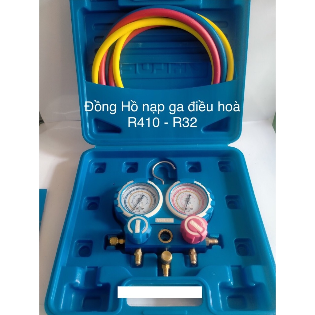 Bộ đồng hồ R22 - R410 nạp gas lạnh [FREESHIP] / đo áp suất gas lạnh Value VMG-2-R410A-B VMG-2-R22-B 
