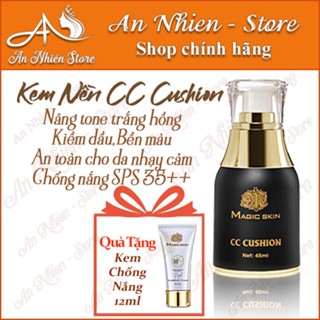 Kem Nền CC Cushion Magic Skin - Nâng Tone, Kiềm Dầu, Chống Nắng