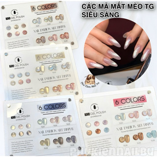 HOTSet Sơn Gel Mắt Mèo Kim Cương Cực Quang, Set Mắt Mèo Kim Sa Ánh Sao TG