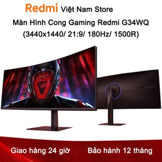 Màn Hình Cong Gaming Redmi G34WQ (3440x1440/ 21:9/ 180Hz/ 1500R) - Chính Hãng Bảo Hành 12 Tháng