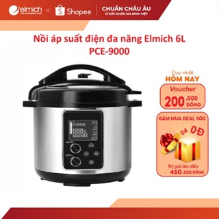 Nồi áp suất inox điện đa năng Elmich 6L PCE-9000