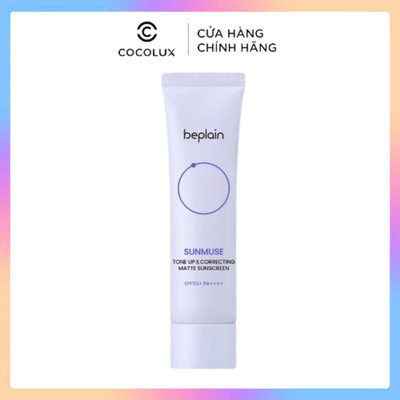 Kem Chống Nắng Beplain Sunmuse Tone Up & Correcting Matte Sunscreen SPF50+ PA++++ (Tím Nhạt)