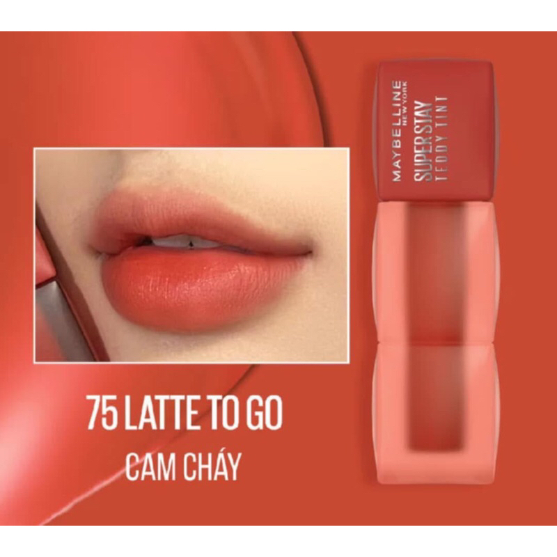 Son kem lì maybeline teddy tint superstay