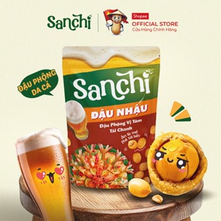 Đậu Phộng Vị Tôm Tái Chanh Sanchi 55g - Snack Ăn Vặt Đậu Phộng Hương Vị Thật, Đậm Đà, Giòn Tan