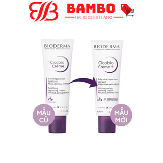 Kem phục hồi da tổn thương Bioderma Cicabio Crème 40ml Kem Dưỡng Ẩm Phục Hồi Da Biodermal Cicabio Creme 40ml tím myphamb